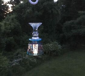 solar stained glass hanging lights