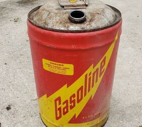 how to easily make cute diy planters out of vintage gas cans, Vintage gas can