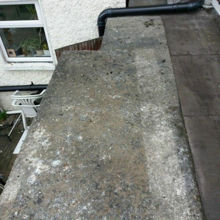 q how to put epdm on concrete flat roof