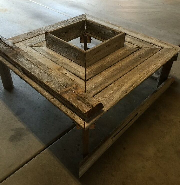 How to Build a Reclaimed Wood Tree Bench DIY | Hometalk