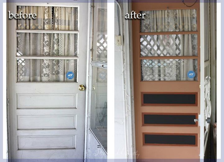 how we toll painted a door using a photo editing program