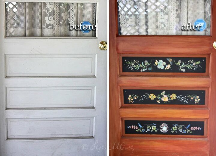 how we toll painted a door using a photo editing program