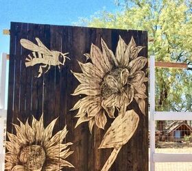 stained art for my yard