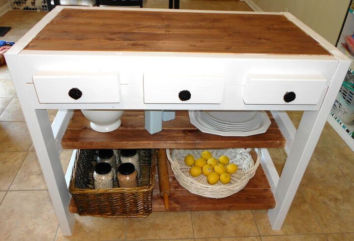 15 beautiful kitchen island ideas to revolutionize your kitchen, Make Your Own Island with 2x4s