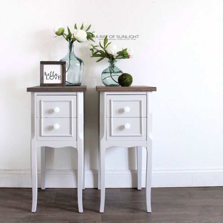 turn a desk into nightstands