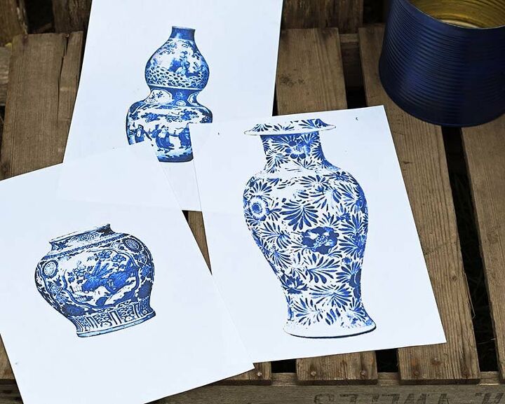 vasos chineses de imitao reciclados