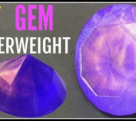 big glam resin gem paperweight diy