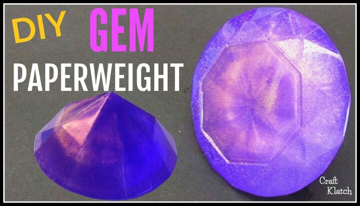 big glam resin gem paperweight diy