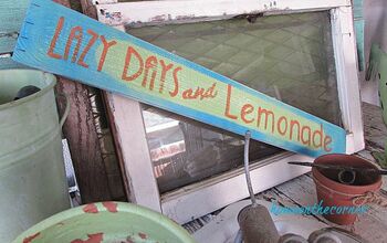 Lazy Days and Lemonade Wooden Sign
