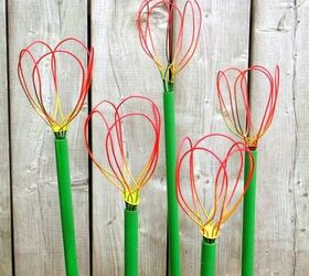 how to make wire whisks into tulips