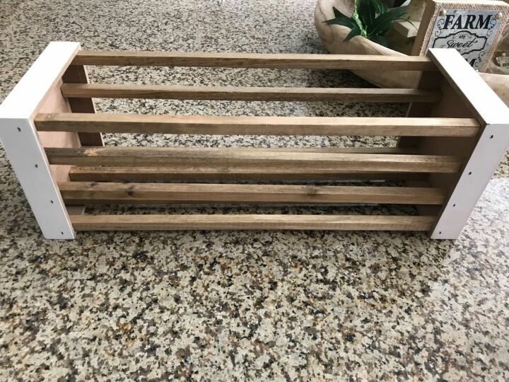 how to build a crate from dollar store items