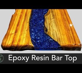 How to Build a DIY Epoxy Bar Top Using Reclaimed Wood That GLOWS