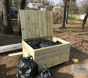 how to build a large bin for trash