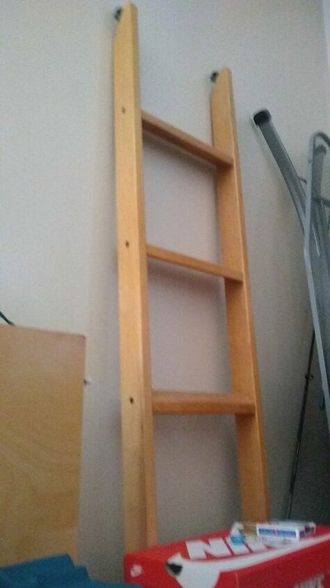 ho to repurpose a bunk bed ladder