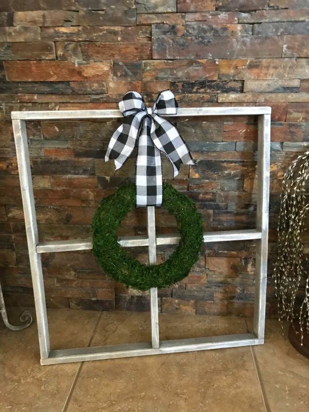 how to make a window and moss wreath