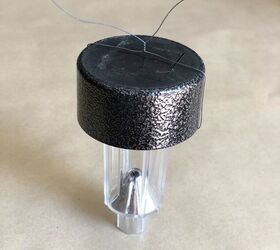 Use the top of a solar light and an embroidery hoop for a stunning idea no one else has