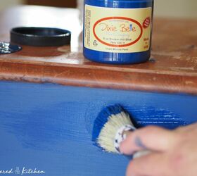 nightstand painted in dixie belle bunker hill blue