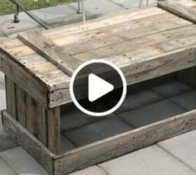 s most inspiring diy videos, DIY No Cost Pallet Coffee Table for My Patio