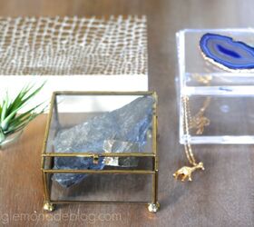 interesting ways to use agate crystal to decorate your home, Agate Jewelry Box