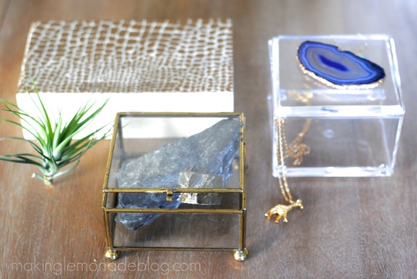 interesting ways to use agate crystal to decorate your home, Agate Jewelry Box
