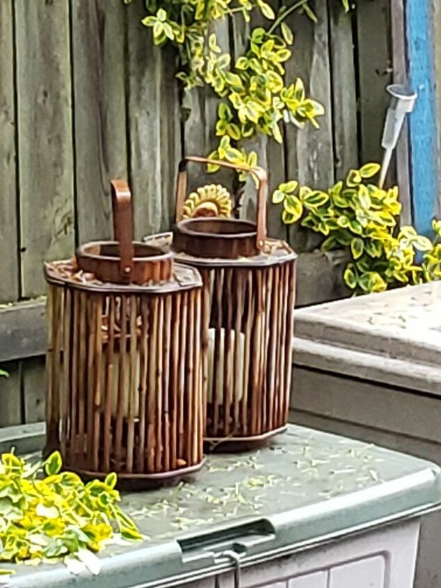 q bamboo candle holders