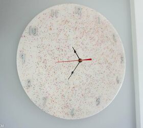 how to make a sparkly resin clock