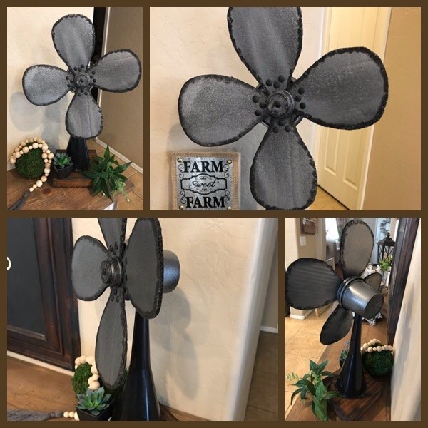 how to make a farmhouse fan with dollar store supplies