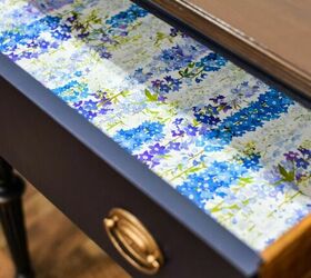 lining drawers with gift wrap paper