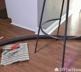 How to Add Comfort to a Bar Stool Foot Rest DIY