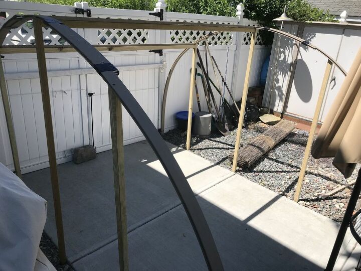 quonset hut shaped hot tub enclosure, Framing