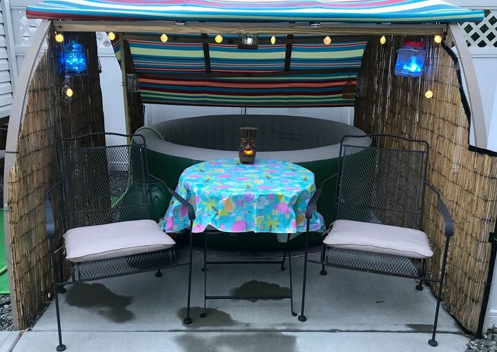 quonset hut shaped hot tub enclosure