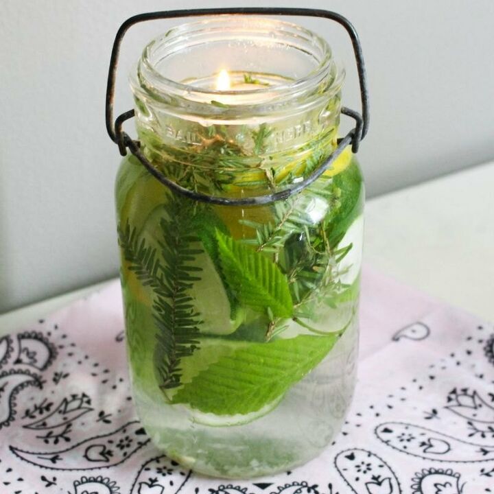 natural mosquito repellent mason jar with essential oils