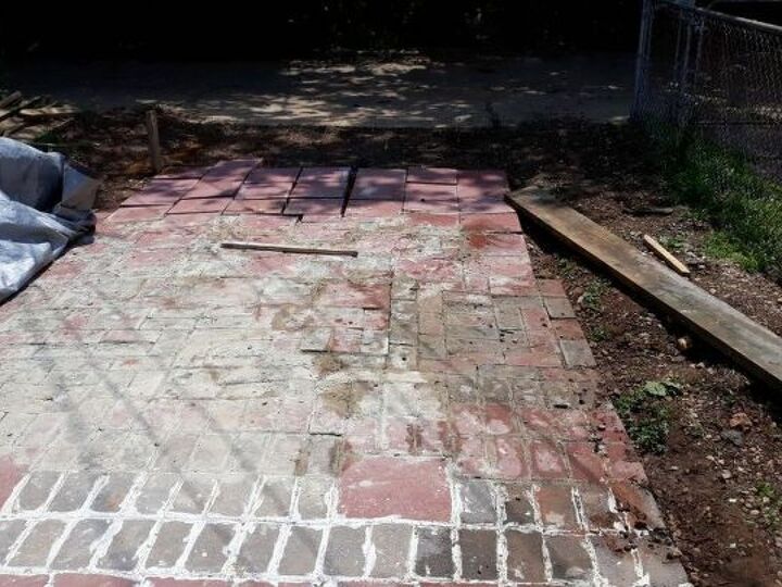 q how do you fix a paver driveway that someone massed up