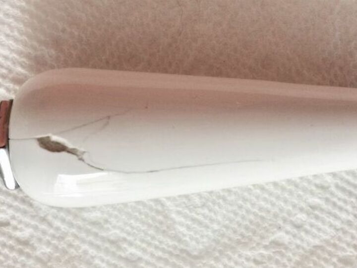 q how do you fix a porcelain crack in tub handles