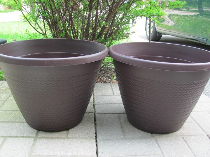 boost curb appeal with these tall planters