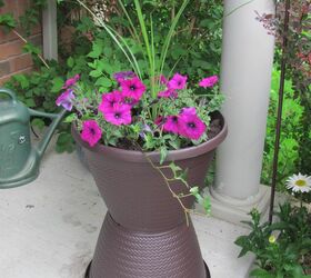 boost curb appeal with these tall planters
