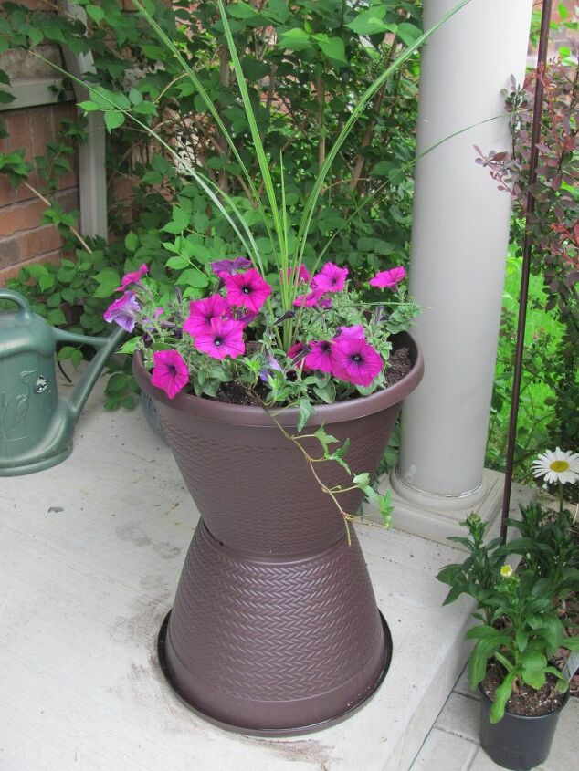 boost curb appeal with these tall planters