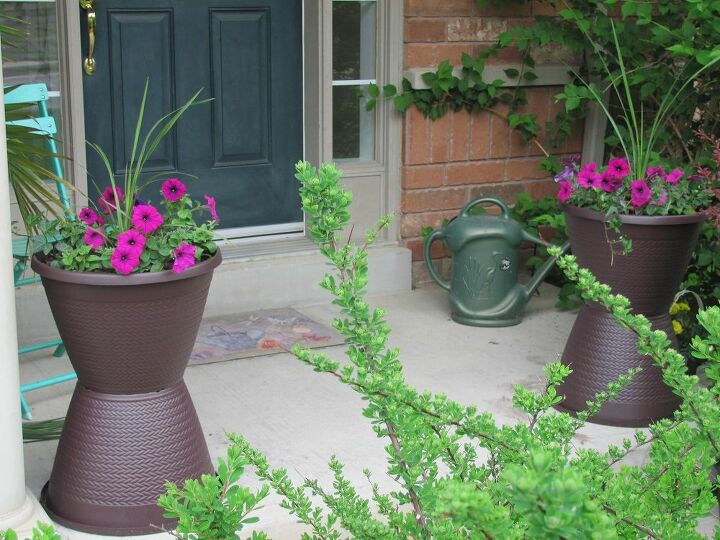 boost curb appeal with these tall planters