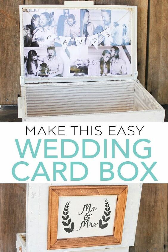personalized wedding card box