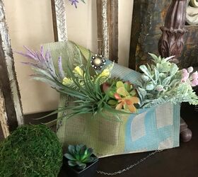 how to make a placemat clutch planter