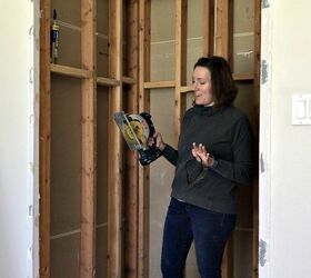 framing in a new shower niche