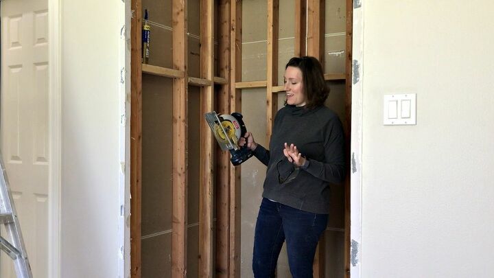 framing in a new shower niche