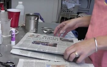  Tutorial de artesanato de reciclagem de porta-lápis de jornal para o dia dos pais