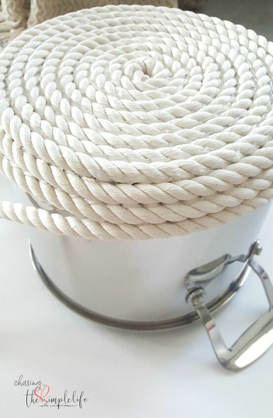 cmo hacer una cesta de cuerda
