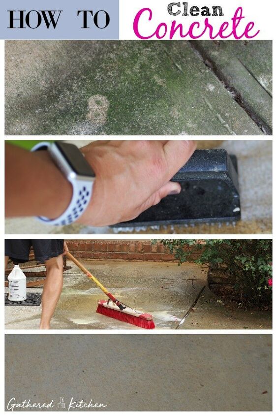 como limpar concreto