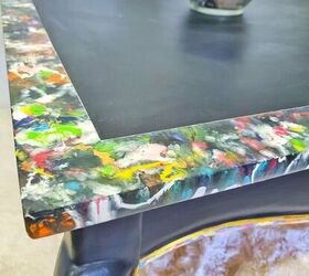 how to paint pour furniture piece