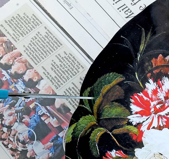 mesa de bandeja floral reciclada master holandesa
