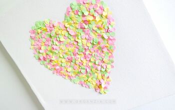 Cuadro de confeti de pared DIY