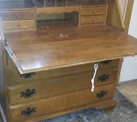 q how can i refinish this solid secretary