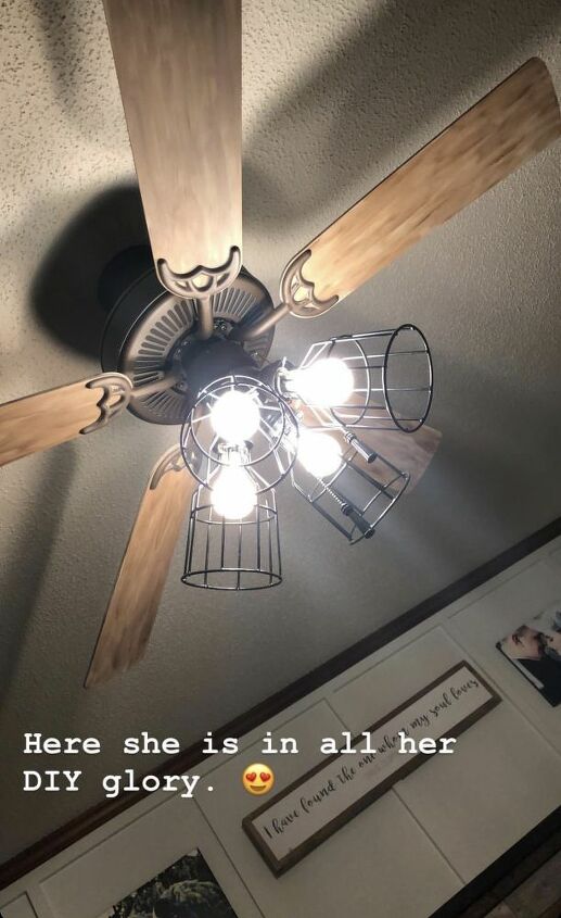 diy ceiling fan update